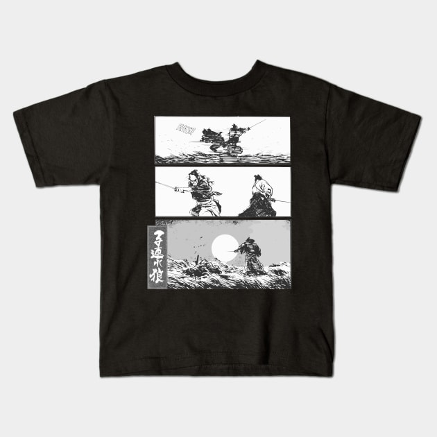 lone wolf and cub Kids T-Shirt by Sparkledoom